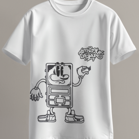 Camiseta NO PESO - Branca oversized
